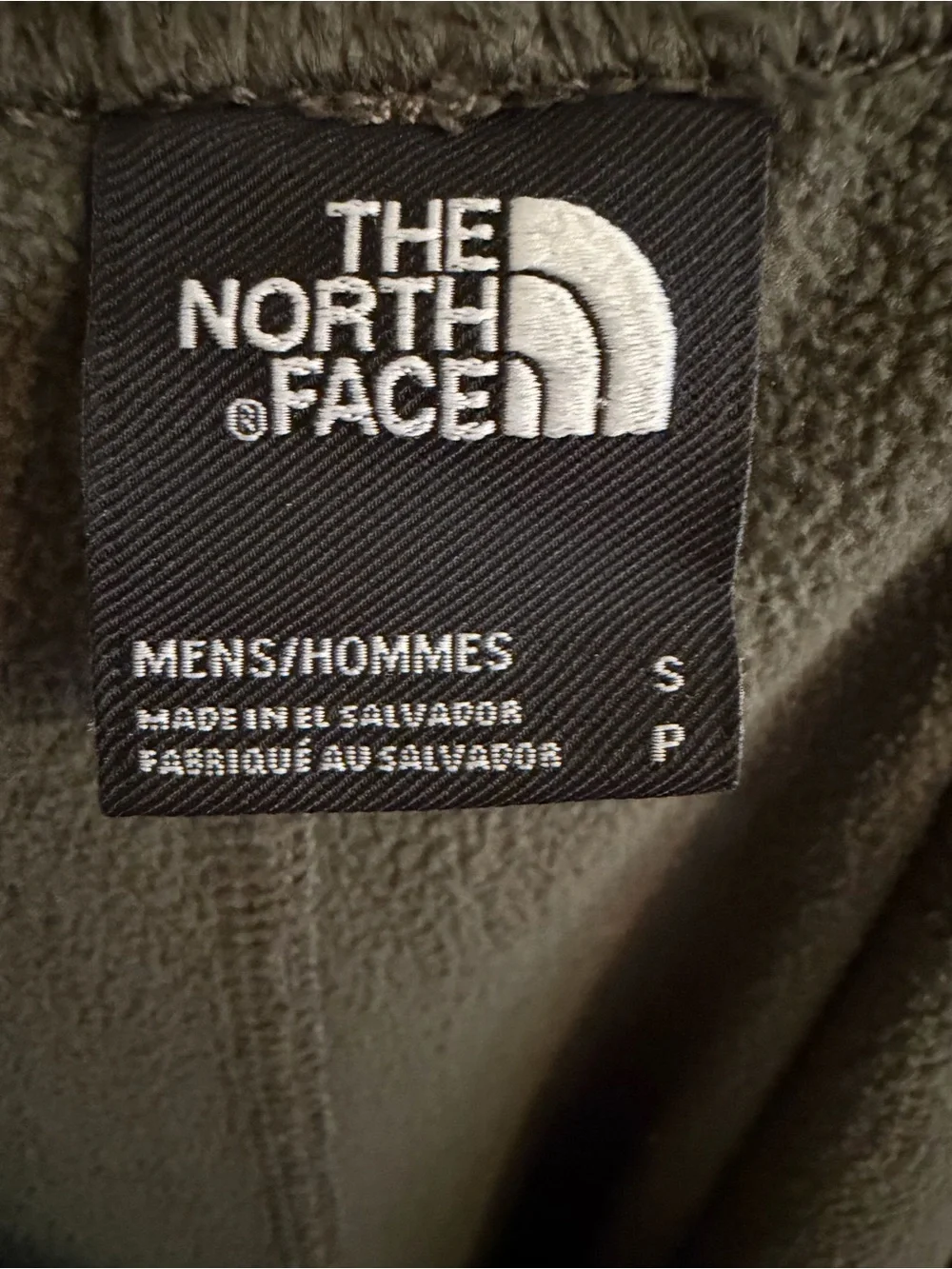 The North Face Olive Green Fleece Jacket - Men's